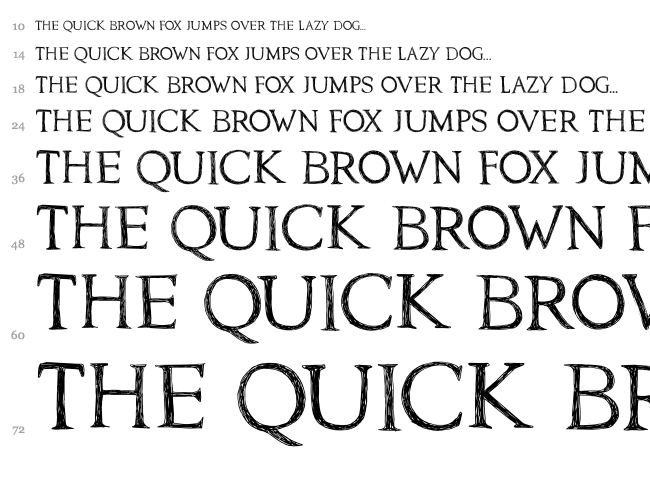 DK Traiectum font waterfall